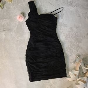 City Triangle Black Stretchy Bodycon Dress Size 4